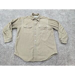 Round Tree &‎ Yorke Outfitters Button Up Shirt Mens Large Fleece Shacket